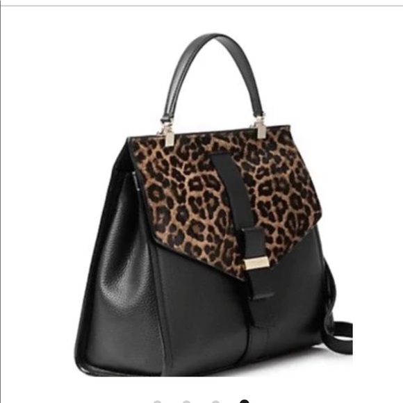 NWT Kate Spade New York

ROSALINE PARCHMENT DRIVE LEOPARD SATCHEL - Picture 2 of 4